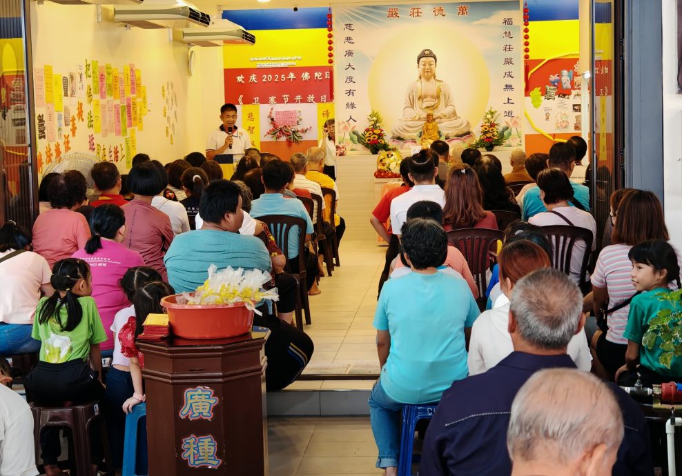 （大北马）马佛总吉打州分会32年来，首次在自己的会所主办佛陀日庆典活动。