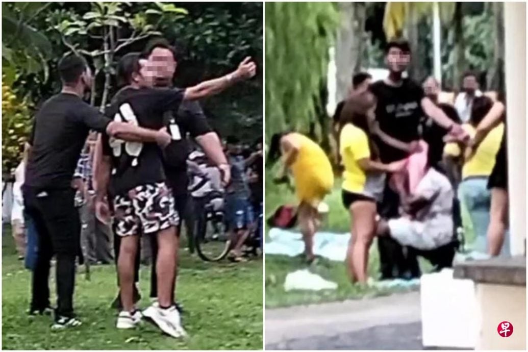 (已签发)柔:狮城二三事:两男疑争一女 砸酒瓶爆冲突