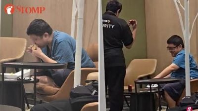 男子图书馆吃榴梿 不听劝还吃完一盒