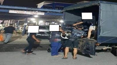 马路流氓取缔行动  逮5人充公3摩托