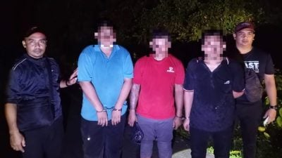 翻墙入回收厰失手 3惯犯遇巡警栽了