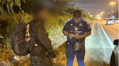 仅承认涉1宗飞车砸石案.警逮捕流浪汉助查