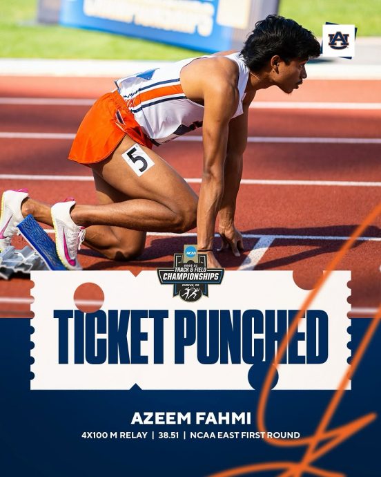 NCAA田径赛|接力助奥本进总决赛  阿基姆百米止步复赛