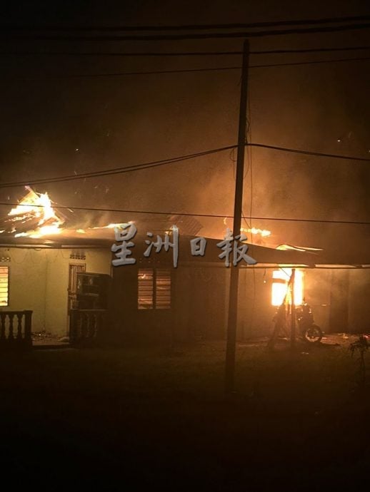 爱大华章吉遮敏 民宅火患 无人伤亡