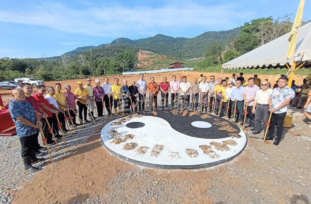配合22周年，马口德教会紫康阁新阁地动土礼