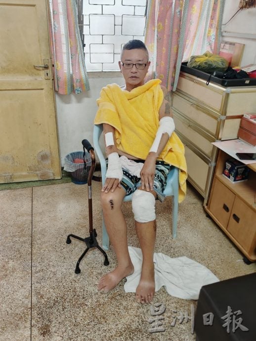 骑摩托返家被攫夺,邱培栋援助1000令吉