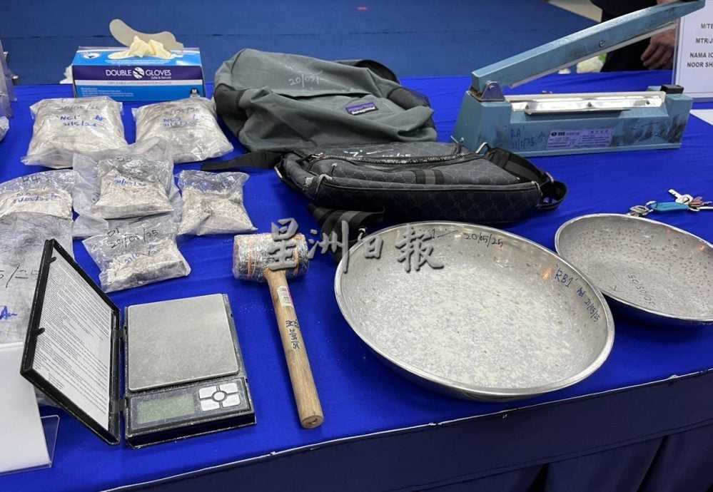 甲警方瓦解毒品集团，起获近40万令吉毒品及财物