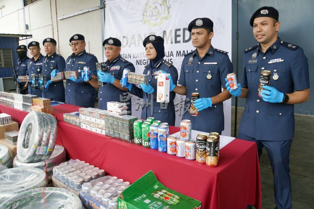 （大北马）私家车、空屋藏私烟私酒、未报关轮胎，统统难逃玻关税局法网