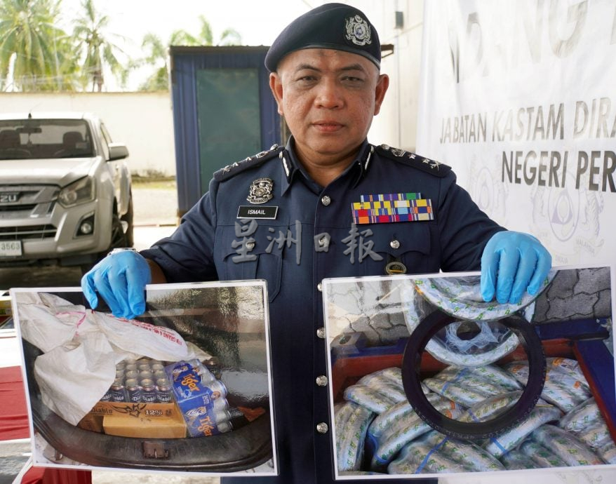 （大北马）私家车、空屋藏私烟私酒、未报关轮胎，统统难逃玻关税局法网