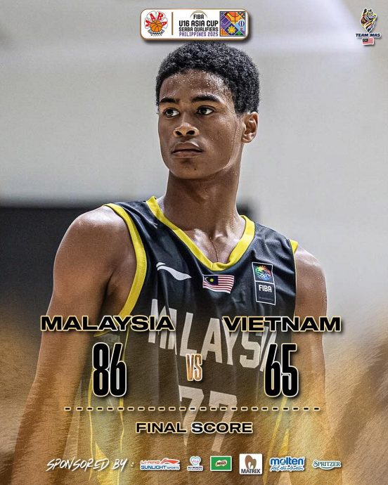 U16亚洲杯东南亚区男篮入选赛|勇挫越南喜获首胜  大马力保出线希望