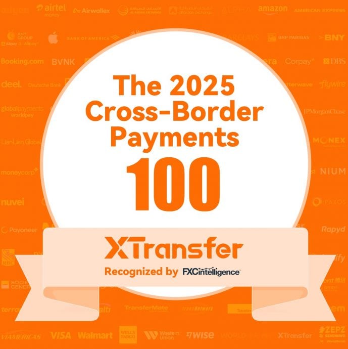 XTransfer Named Among The Top 100 Cross-Border Payments Companies for 2025 by FXC Intelligence