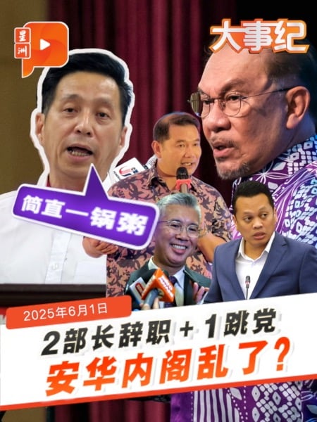 2辞职1跳党 胡栋强：安华内阁乱成一锅粥