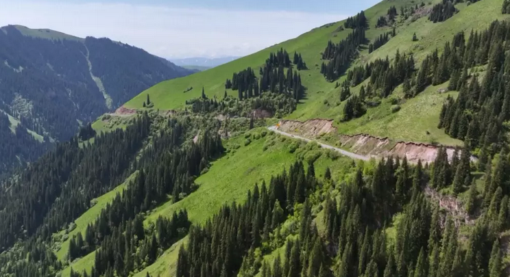 1800辆车抢头炷香！560公里从草原到雪峰 新疆最美天山公路通车