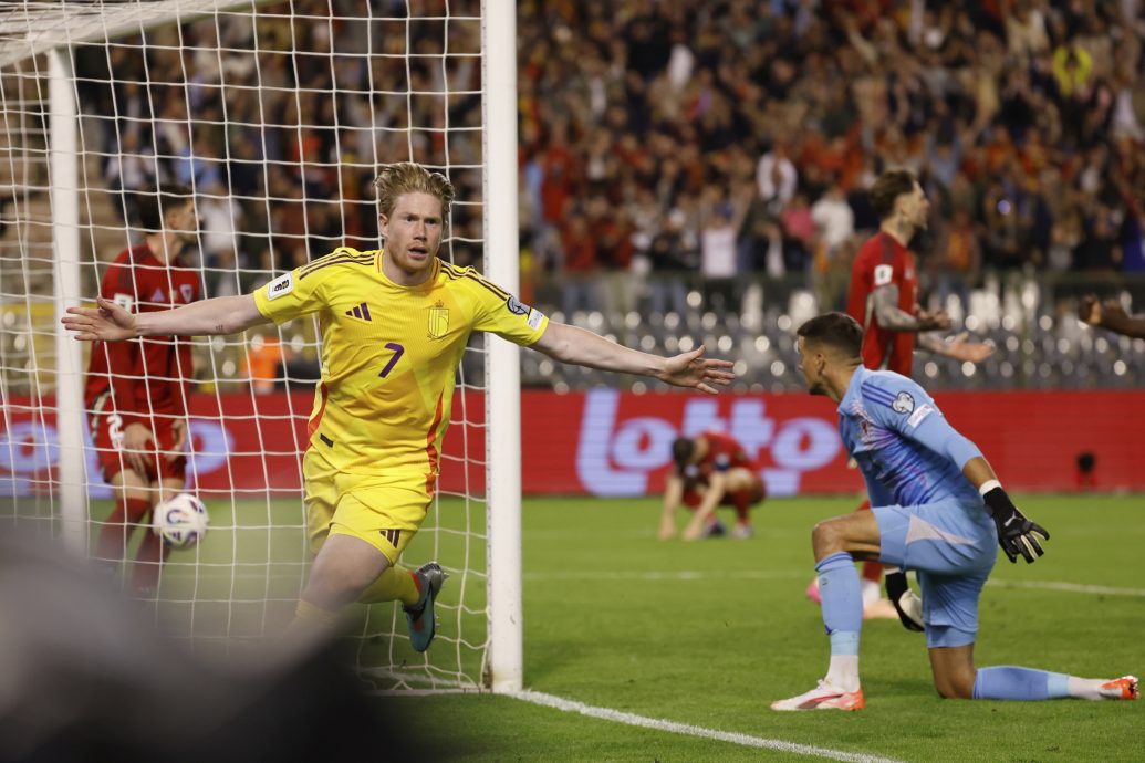 2026年世界杯入选赛| 德布劳内轰致胜球  比利时进球大战险胜红龙