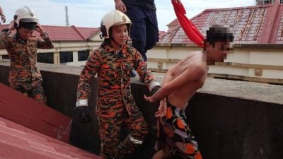 警员及消拯员花2个多小时劝服  印尼移工企图跳楼获救