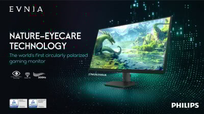 Evnia Revolutionises Gaming with World's First Circularly Polarised Monitor: Natural-Eye Care for Extended Play