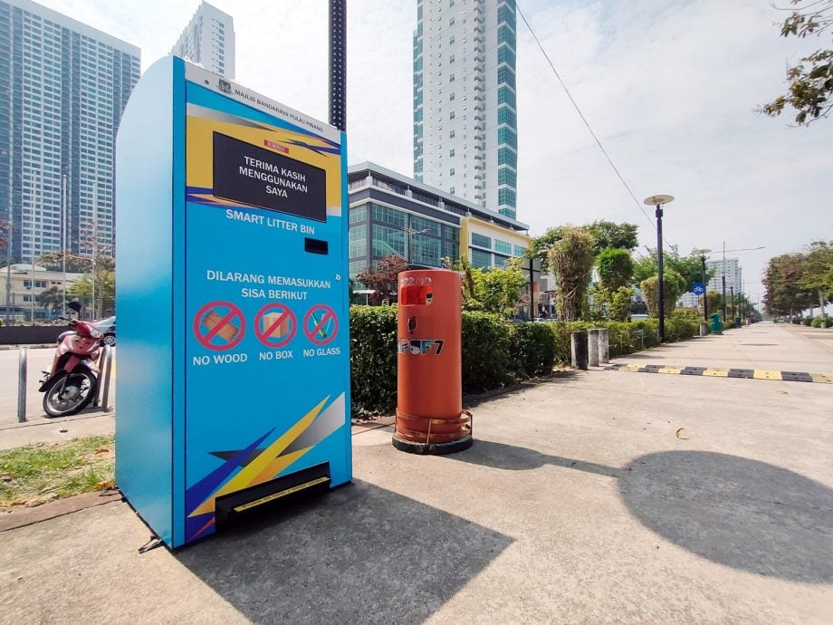 6pm才上网(大北马)太阳能运作 具感应器 槟智能垃圾桶即将登场