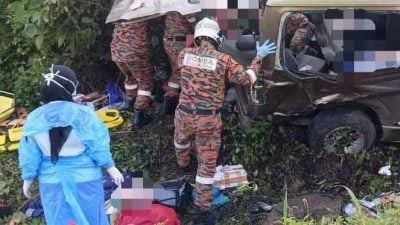 参加彩船节后回程车祸  汶莱社群协会1死8伤