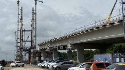 2关键桥樑完工在即 砂完善道路通联网