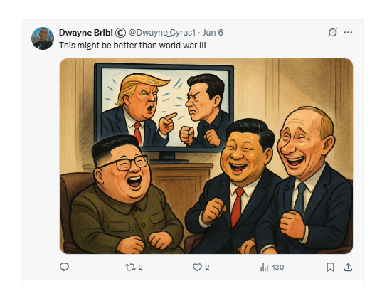 “他疯了” 特朗普:不想跟马斯克讲话