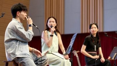 “学海杯”怡保造势活动 王赴颖林水草吁踊跃参赛 勇敢尝试