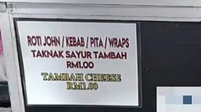 “Roti John”不要菜需另加RM1？ 网笑翻：老板鼓励你吃菜！