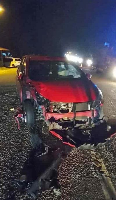 东：丹州丹那美拉县碧查区甘榜拉瓦一带的公路发生一宗涉及3辆轿车的车祸，造成1名男性司机丧生。