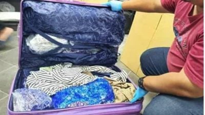 丹关税局查可疑行李箱  起值逾140万大麻花
