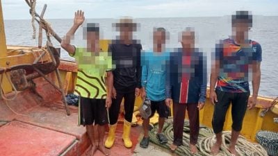 本地注册渔船 船长船员全是缅甸人 5人被捕