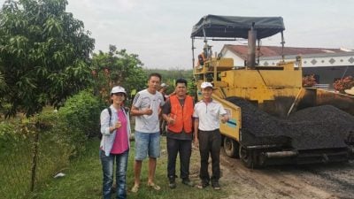 金马扬莲花苑 道路损坏获重铺
