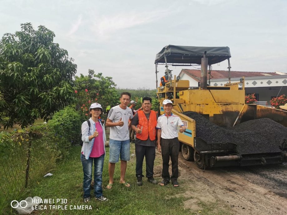 东：金马扬莲花苑道路获得重铺