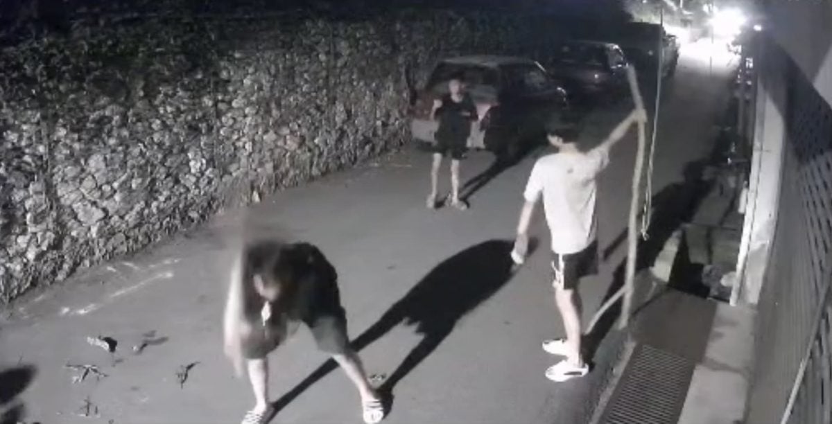 东:(已签发)视频:4少年晚间敲打路面墙壁,抛树枝上屋顶扰人清梦