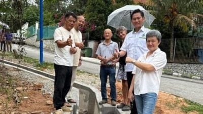贞德拜Rimba花园住宅区 崩毁排水沟获维修