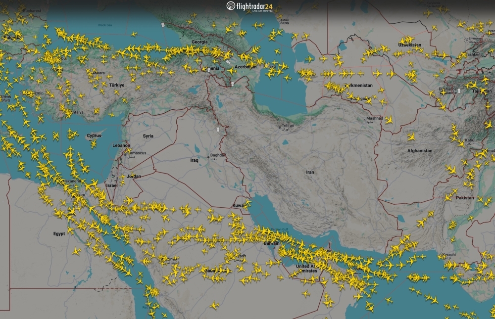 中东地区局势不稳 航空公司继避开中东冲突地区空域