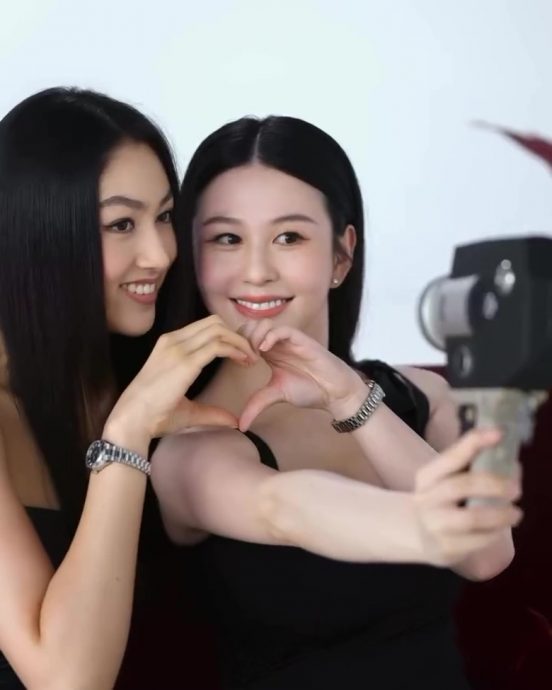 任晴佳沈月合体拍片　最美星二代威力加倍