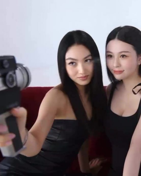 任晴佳沈月合体拍片　最美星二代威力加倍