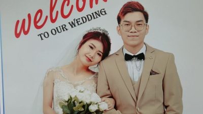 聋哑年轻夫妇新婚  无声婚礼谱写爱的誓言