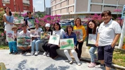 百年义山迎艺术新气象 杜鹃河畔写生活动推广环保