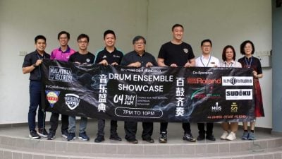 芙中与Powerchord音乐学院联办“百鼓齐奏”盛典 150鼓刷新大马纪录 为校庆送上震撼礼