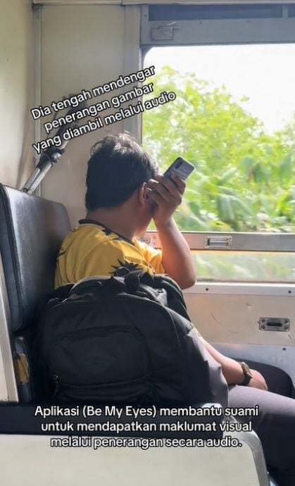 供星洲网:(暖势力)盲人丈夫善用科技享受旅行 妻动容“他爱探索这个世界”