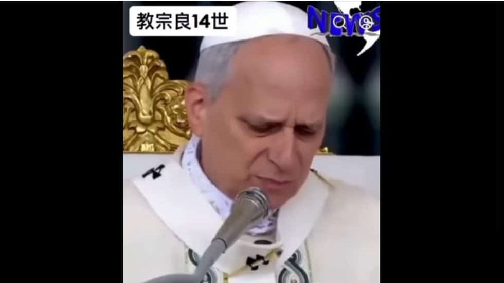 感谢中援加沙挞伐美？   教宗弥撒影像遭深伪
