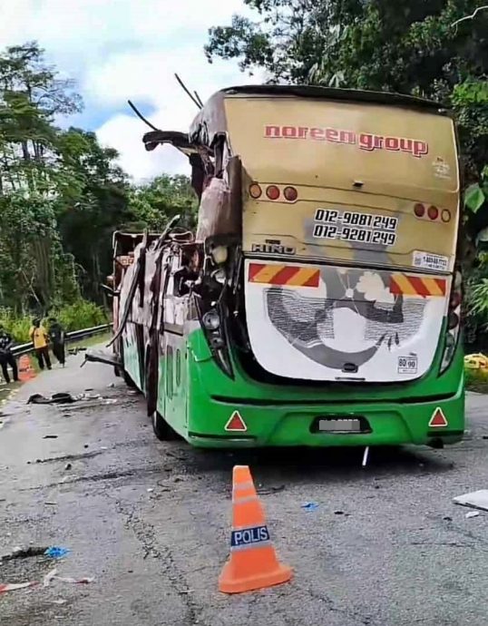 全国：涉及导致15名苏丹依德里斯教育大学（UPSI）学生丧命的严重车祸的巴士公司Kenari Utara表示，发生车祸前的巴士状况良好。