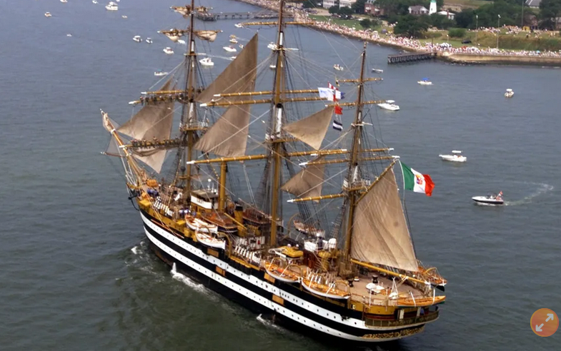 全球最美军舰结束世界巡旅　返意大利家乡受欢迎