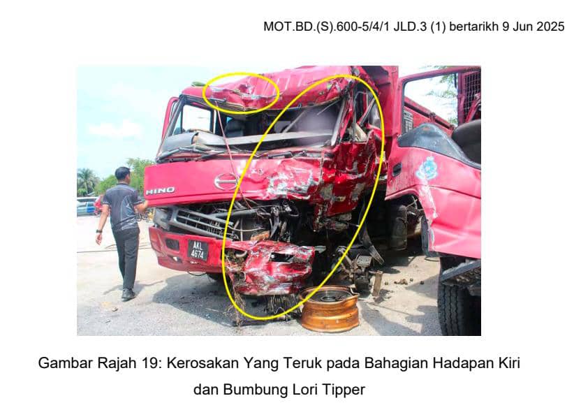 **即时国内**FRU罗里车祸〡调查报告:肇祸罗里违规载沙 公司没有安全主管