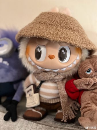 去年买还被笑丑! 姚晨手持全球爆红限量版Labubu