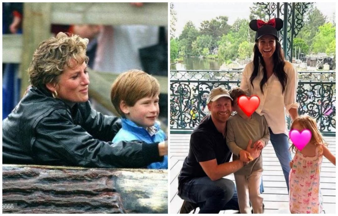 哈里王子一家四口游迪士尼！　重现黛妃31年前温馨回忆