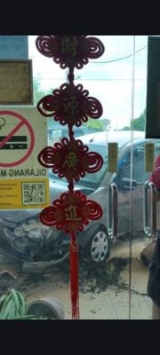 地摩南兴隆海鲜饭店 门前遭2轿车撞入
