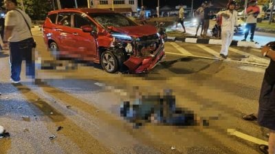 夜归不归路！摩托撞休旅车 酿2死1伤悲剧