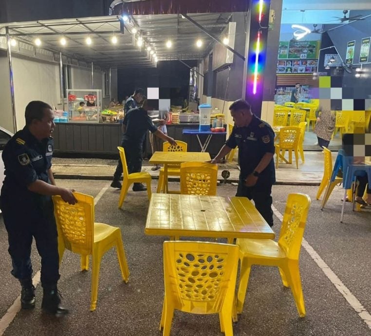 (大北马)公共空间擅摆桌椅，4餐室桌椅遭市厅充公