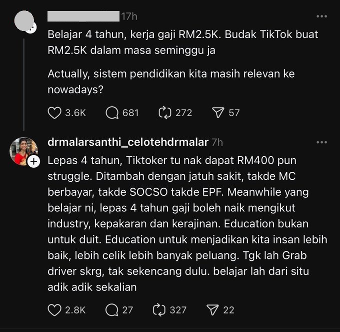 大学毕业薪水同网红一周收入 网民:读书有用吗?